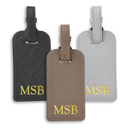Personalized Classic Leather Luggage Tag